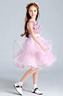 Mignon Robe de Fille Courte Princesse Rose
