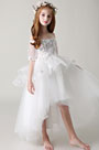 Princess Off Shoulder Children Wedding Flower Girl Dress