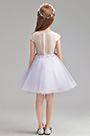 Cute Short Sleeves Wedding Flower Girl Party Dress