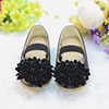 Black Girl's Round Toe Leather Flat Dance / Party Shoes