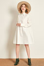 Simple Long Sleeves House Dress Day Dress