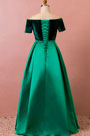 Green A-line Evening Dress Women Plus Size Dress