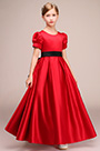 Red Children Wedding Flower Girl Dress