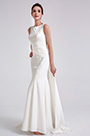 White Elegant Embroidery Detachable Party Dress