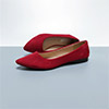 Simple Suede Toe Closed Pointed Flat Shoes