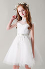 Bow-knot Lace Flower Girl Dress