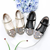 Lovely Closed Toe Flat Buckle Flower Girl's Shoes