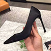 Women Sequins Toe Closed High Heels Shoes