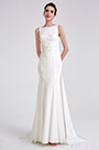 White Elegant Embroidery Detachable Party Dress