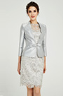 Silver-Grey Two Pieces Mother of the Bride Dress