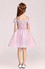 Cute Little Girl Flower Dress With Short Skirt