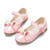Lovely Girl's Closed Toe Flat Buckle Flower Shoes