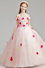 Lovely Flora Long Wedding Flower Girl Dress