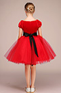 Robe Pour Fille Rouge en Tulle
