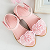 New Pink & White Open Toe Cute Party Sandals Shoes
