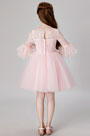Princess Pink Children Wedding Flower Girl Dress