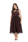 Simple Plus Size Lace Sleeveless Evening Dress Party Dress
