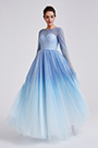 2019 Neu Weiss-Blau Party Formal Gown