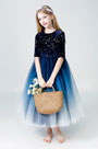 Princess Round Neck Children Wedding Flower Girl Dress