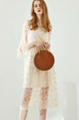 Embroidery 3/4 Sleeves Day Dress Summer Dress