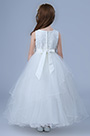 White Princess Lace Wedding Flower Girl Dress