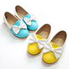Girl's Closed Toe Leather Flat Buckle Flower Shoes