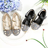 Lovely Closed Toe Flat Buckle Flower Girl's Shoes