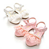 Girl's Open Toe Leather Flat Flower Sandals Shoes