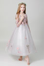 Princess 3/4 Sleeves Children Wedding Flower Girl Dress