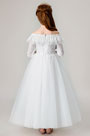 Princess Off Shoulder Children Wedding Flower Girl Dress