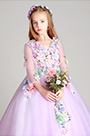 Robe de Princesse Pour Enfant Avec Des Fleurs