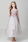 Princess 3/4 Sleeves Children Wedding Flower Girl Dress