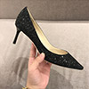 Women Fashion Sequins Toe Closed High Heels Shoes