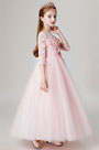 Prinzessin Rosa Hochzeit Blumenkinder Kleid