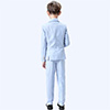 Light Blue Boys Suit Double-breasted Tuxedo