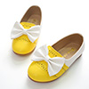 Girl's Closed Toe Leather Flat Buckle Flower Shoes