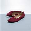 Women Suede Toe Closed Pointed Flat Shoes