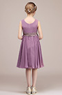 Violet Robe de Demoiselle d'Honneur Pour Fille