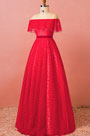 Elegant Off Shoulder Evening Dress Plus Size Dress