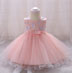 Prinzessin Bow Knoten Spitze Baby Kleid