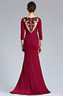 Burgundy Spitze Kleid für die Brautmutter