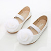 Girl's Round Toe Princess Leather Flat Flower Girl Shoes