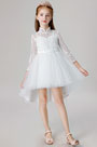 High Neck Bow-knot Flower Girl Dress