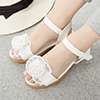 New Pink & White Open Toe Cute Party Sandals Shoes