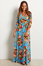 Модное длинное печатное летнее праздничное платье