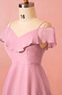 Pink Off Shoulder Women Dress Plus Size Dress