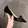 Women Chic Suede Toe Closed High Heels Shoes