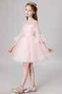 Princess Pink Children Wedding Flower Girl Dress