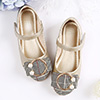Lovely Closed Toe Flat Buckle Flower Girl's Shoes
