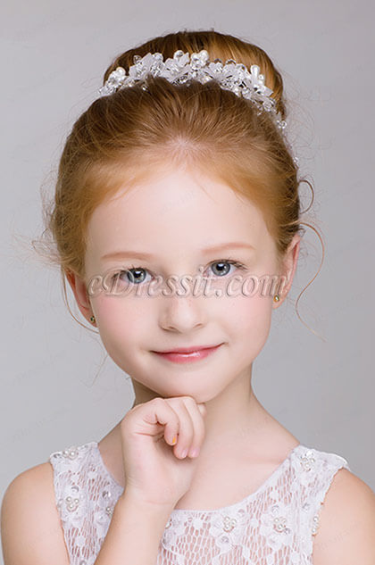 Perlas de perlas chica sombreros de pelo